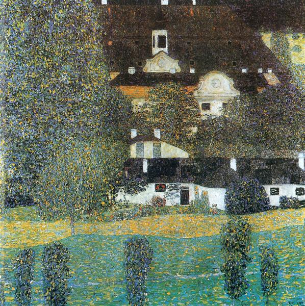 Schloss Kammer am Attersee, II by Gustav Klimt Art Nouveau (Modern) Art dated 1909