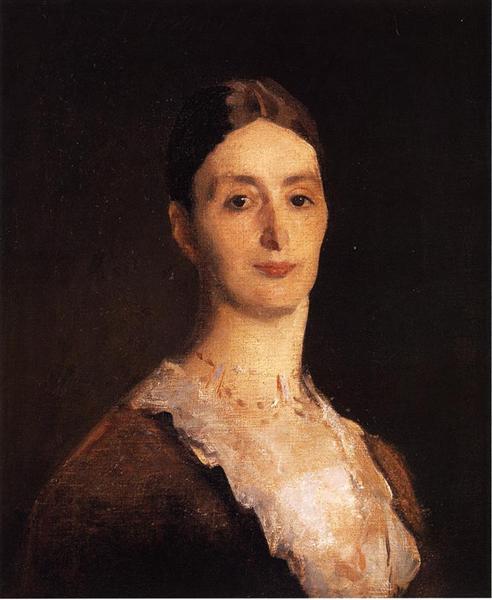 Mrs. Thomas Edward Vickers by John Singer Sargent Realism Art dated 1884