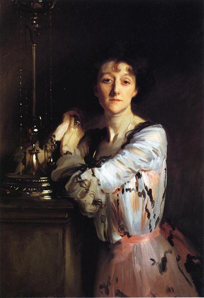 Mrs Charles Russell by John Singer Sargent Realism Art dated 1900