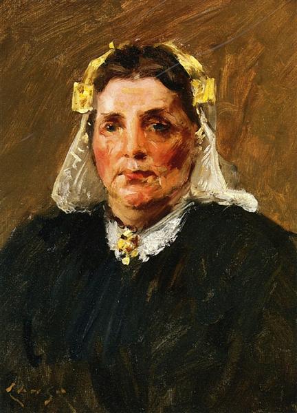 Woman of Holland by William Merritt Chase Impressionism Art dated 1903