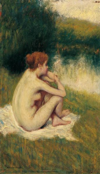 After Bath by Federico Zandomeneghi Impressionism Art