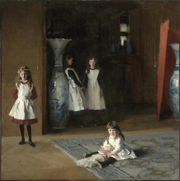 The Daughters of Edward Darley Boit by John Singer Sargent Realism Art dated 1882