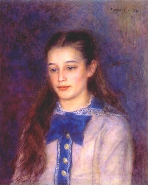 Portrait of Therese Berard by Pierre-Auguste Renoir Impressionism Art dated 1879