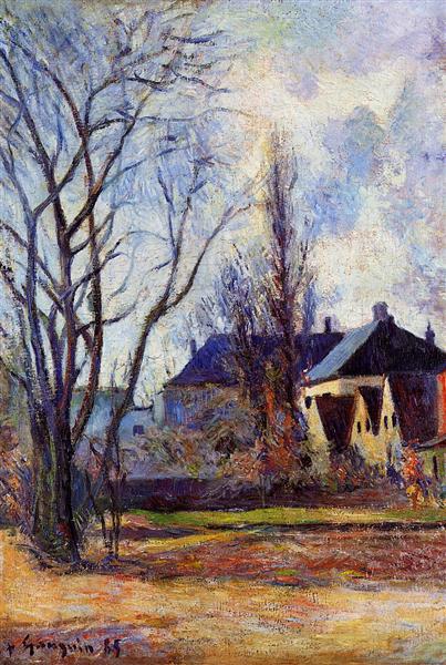 Winter&#39;s end by Paul Gauguin Impressionism Art dated 1885