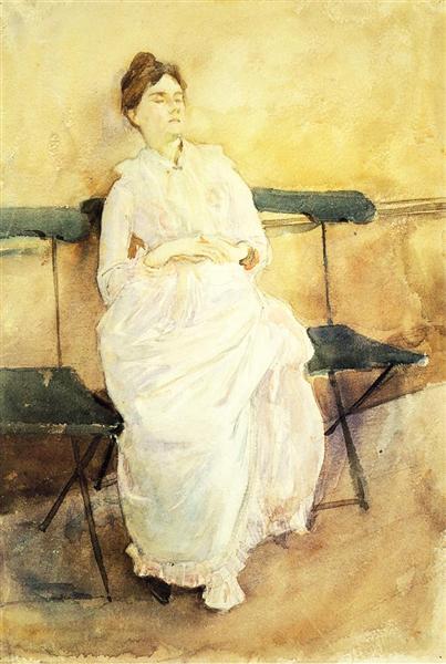 Violet Sargent by John Singer Sargent Impressionism Art dated 1887