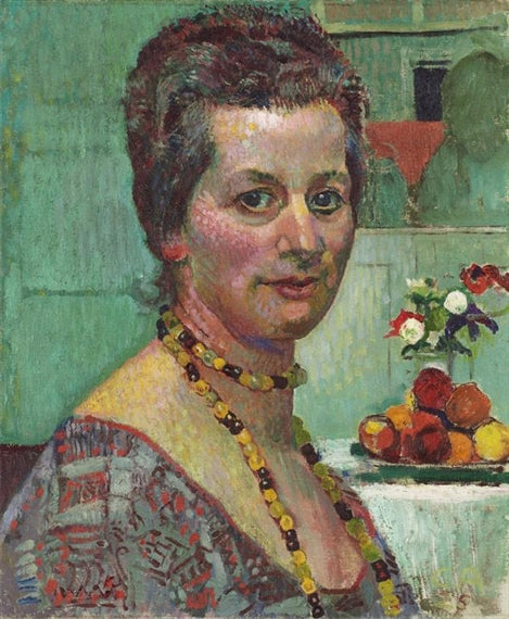 Bildnis Frau Amiet by Cuno Amiet Post-Impressionism Art dated 1925