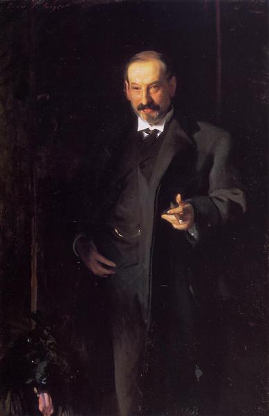 Asher Wertheime by John Singer Sargent Realism Art dated 1898