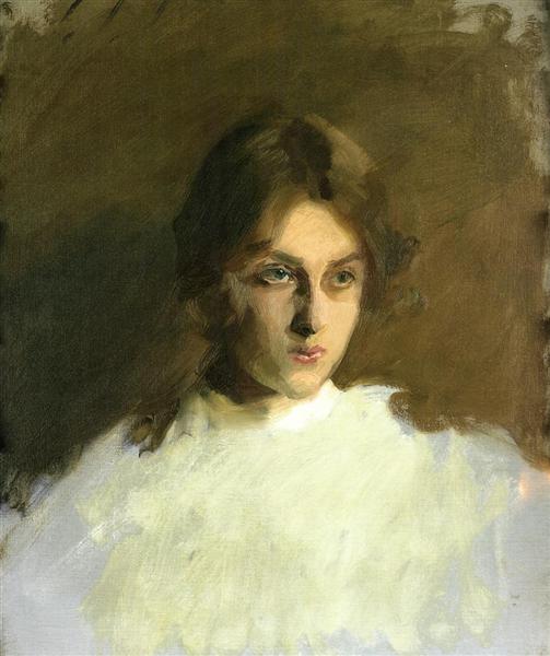 Portrait of Edith French by John Singer Sargent Realism Art dated 1901