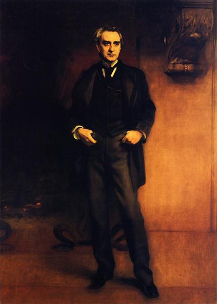 Edwin Booth by John Singer Sargent Realism Art dated 1890