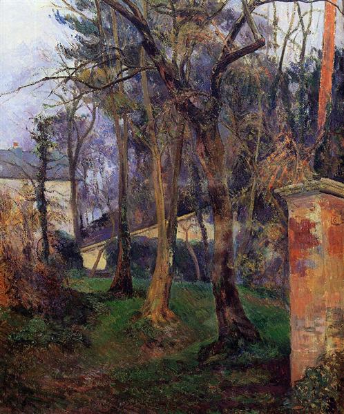 Abandoned garden in Rouen by Paul Gauguin Impressionism Art dated 1884