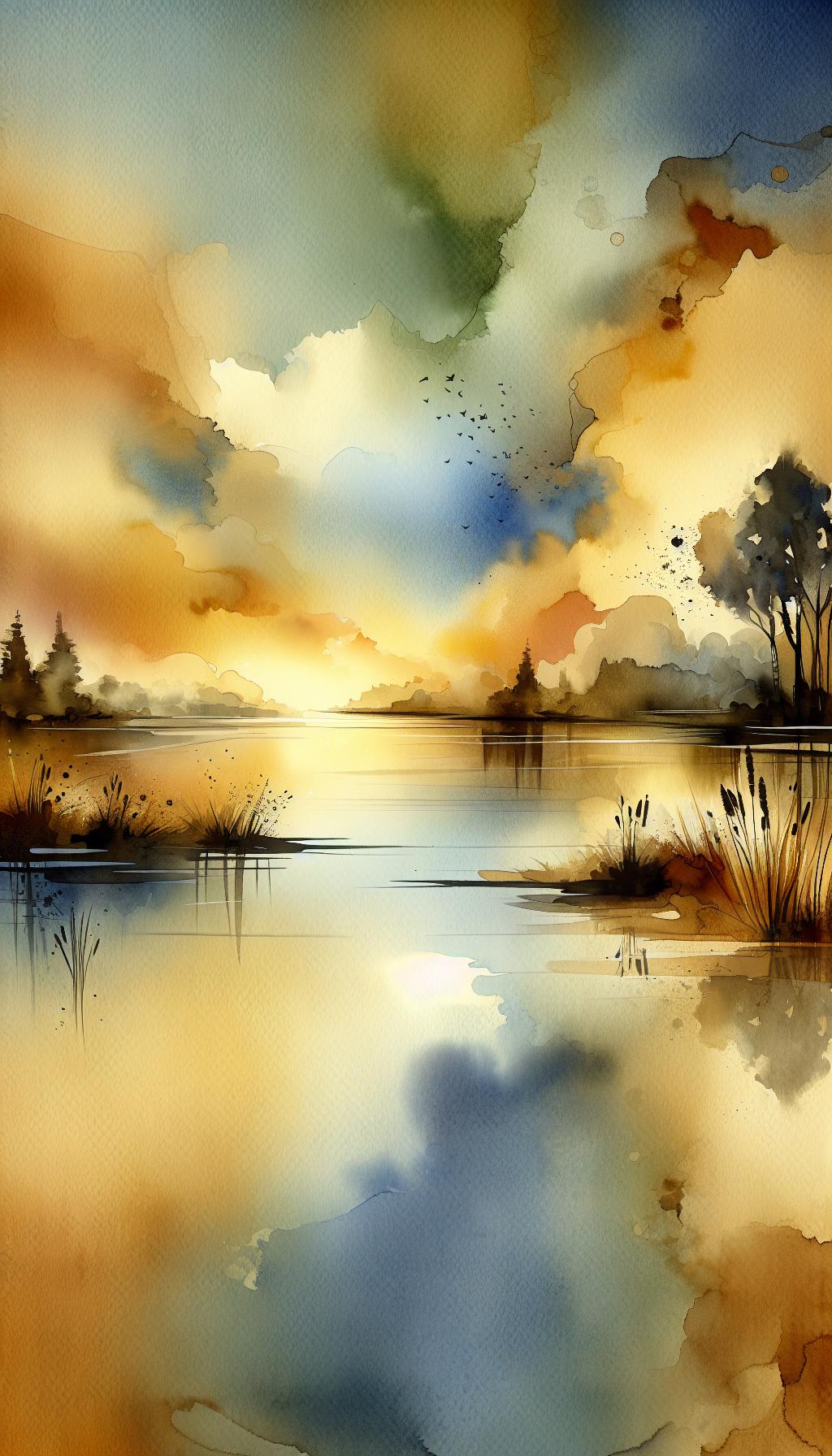 Aureum Vistaram Serene Landscape Art