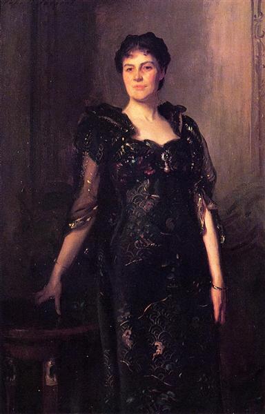 Mrs. Charles F. St. Clair Anstruther Thompson, nee Agnes by John Singer Sargent Realism Art dated 1898