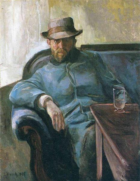 Writer Hans Jaeger by Edvard Munch Expressionism Art dated 1889