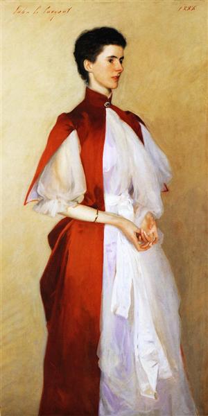 Mrs. Robert Harrison by John Singer Sargent Realism Art dated 1886