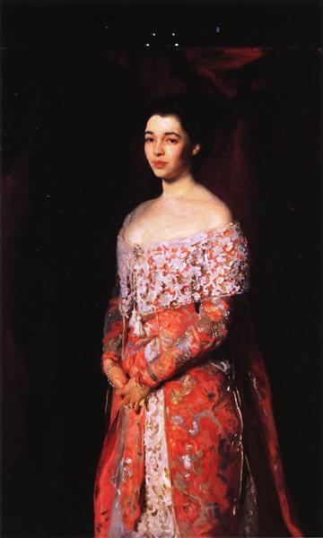 Mrs. Leopold Hirsch by John Singer Sargent Realism Art dated 1902