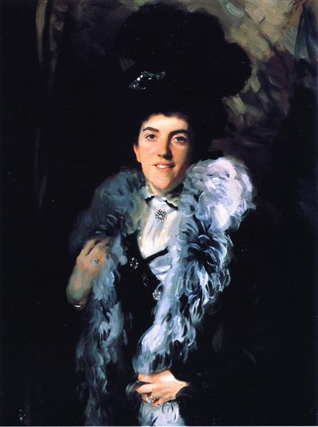 Mrs. John William Crombie (Minna Watson) by John Singer Sargent Realism Art dated 1898