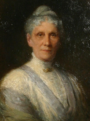 Portrait of Anna H. Leonowens (detail) by Robert Harris Realism Art dated 1905