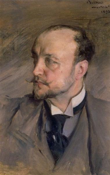 Self Portrait by Giovanni Boldini Realism Art dated 1892