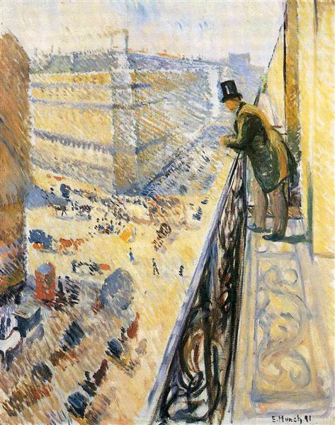 Street Lafayette by Edvard Munch Impressionism Art dated 1891