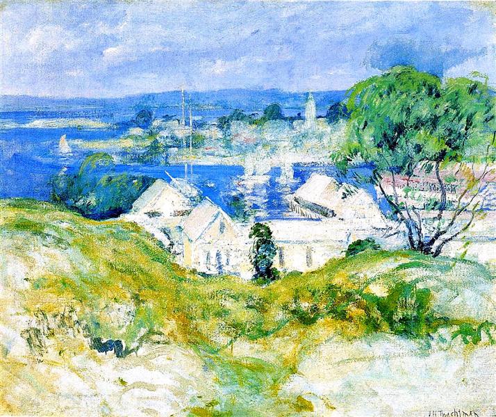 Gloucester by John Henry Twachtman Impressionism Art dated 1902