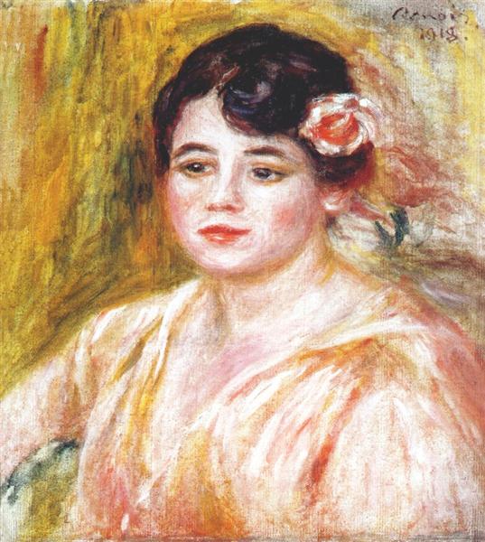 Adele besson by Pierre-Auguste Renoir Impressionism Art dated 1918