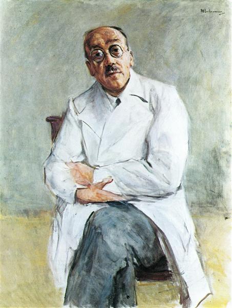 The Surgeon, Ferdinand Sauerbruch by Max Liebermann Impressionism Art dated 1932