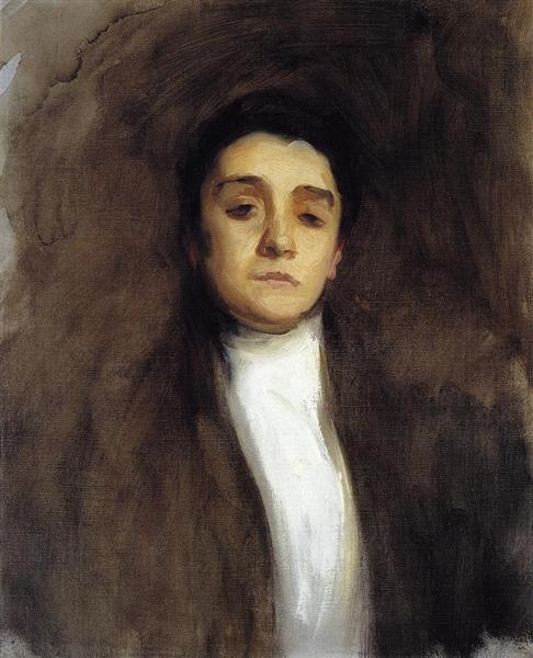 Eleanora Duse by John Singer Sargent Impressionism Art dated 1893