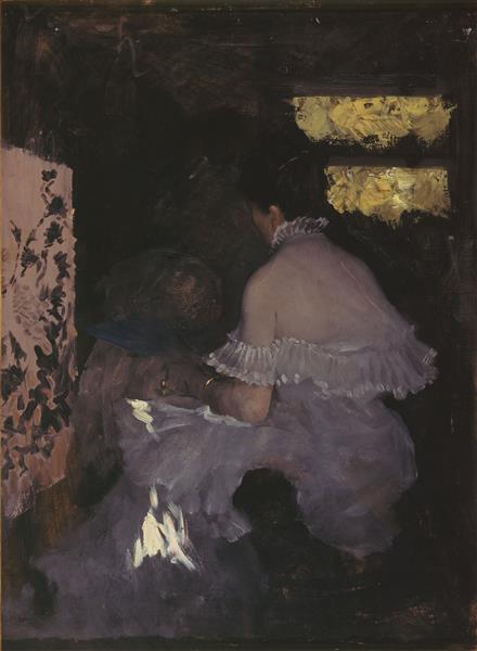 Among the screens by Giuseppe De Nittis Impressionism Art dated 1879