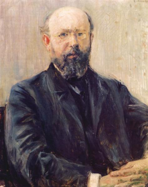 Portrait of Professor Dr. Carl Bernstein by Max Liebermann Impressionism Art dated 1892