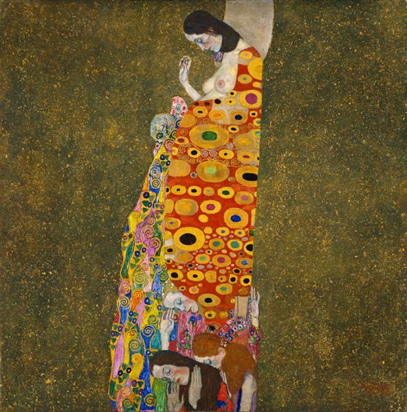 Hope II by Gustav Klimt Art Nouveau (Modern) Art dated 1908