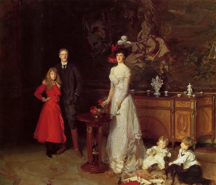 The Sitwell Family by John Singer Sargent Realism Art dated 1900