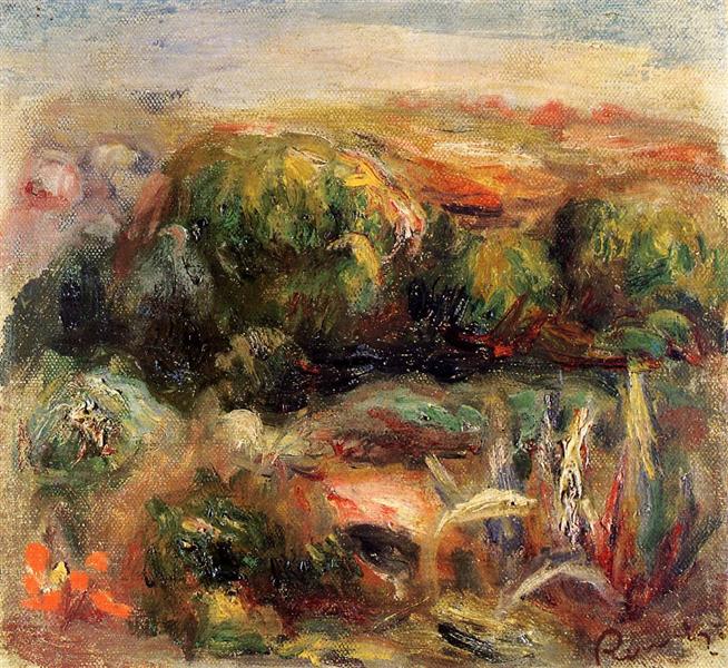 Landscape near Cagnes by Pierre-Auguste Renoir Impressionism Art