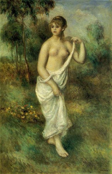 Bather by Pierre-Auguste Renoir Impressionism Art dated 1887