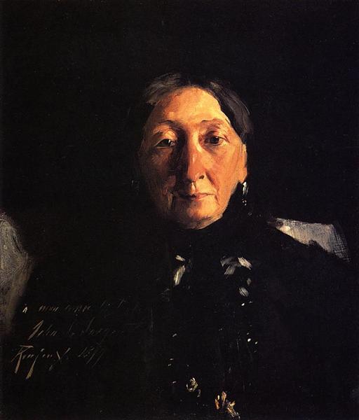 Madame Francois Buloz by John Singer Sargent Realism Art dated 1879