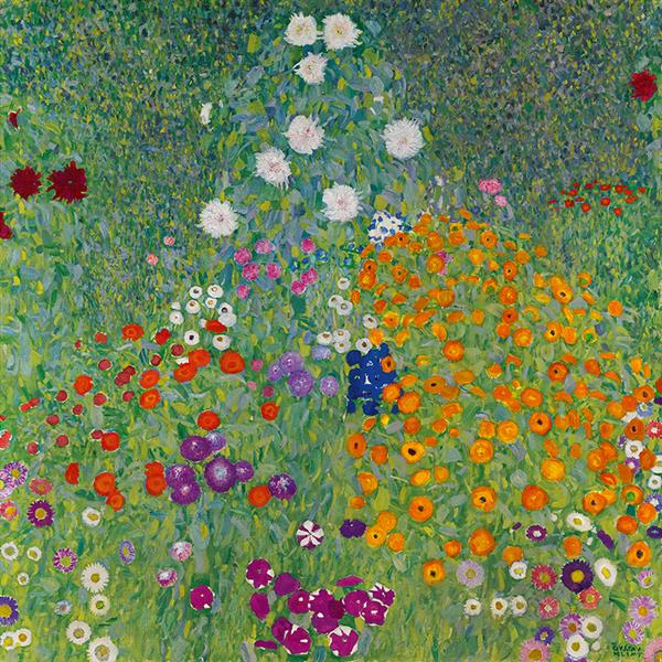 Blumengarten by Gustav Klimt Art Nouveau (Modern) Art dated 1907