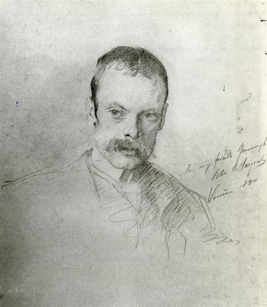 Gordon Greenough by John Singer Sargent Realism Art dated 1880