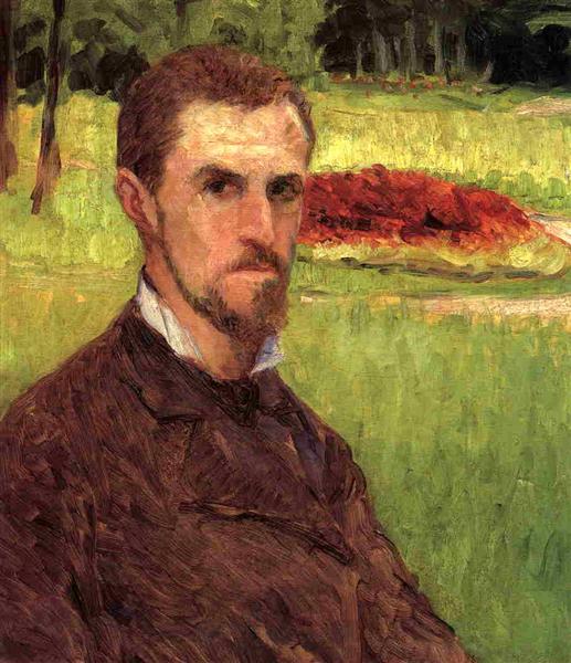 Self-Portrait by Gustave Caillebotte Impressionism Art dated 1878