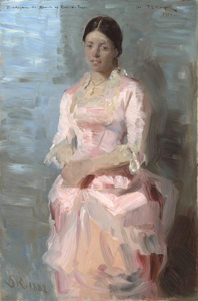 Frederikke Tuxen by Peder Severin Kroyer Impressionism Art dated 1882