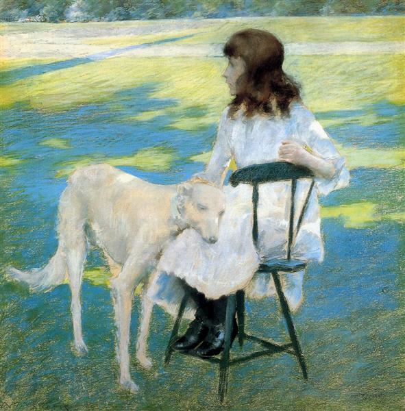 Good Friends by William Merritt Chase Impressionism Art dated 1888