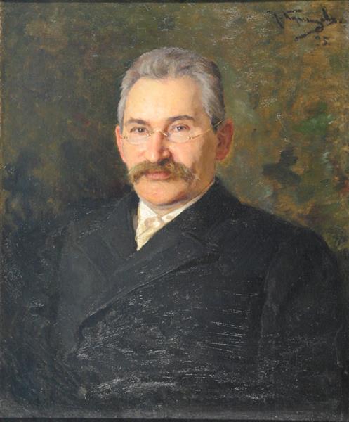 Portrait of Konstantin Andreevich Pyatnitsky, director of Rishelievskaya and II men&#39;s gymnasium by Nikolai Kuznetsov Realism Art dated 1895