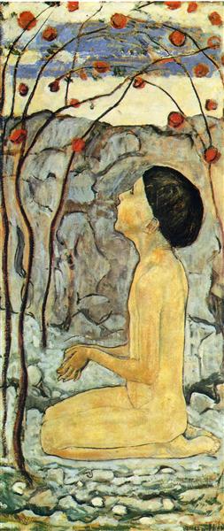 Adoration by Ferdinand Hodler Symbolism Art