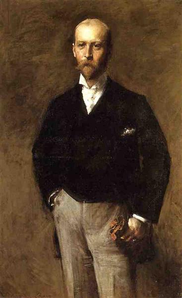 Portrait of William Charles Le Gendre by William Merritt Chase Impressionism Art dated 1884