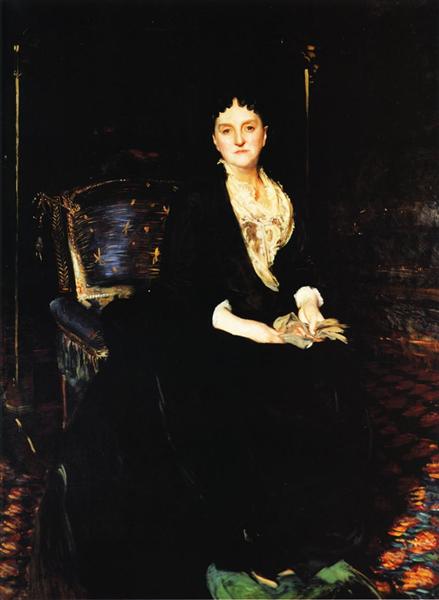 Mrs. William Henry Vanderbilt by John Singer Sargent Realism Art dated 1888