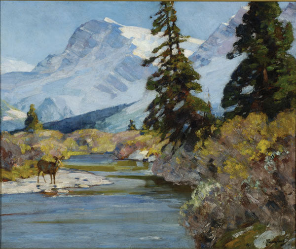 Along the Holden by Carl Rungius Naturalism Art