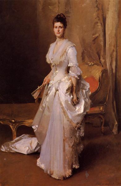 Mrs. Henry White (Margaret Daisy Stuyvesant Rutherford) by John Singer Sargent Realism Art dated 1883