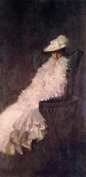 My Daughter Dieudonnee (aka Alice Dieudonnee Chase) by William Merritt Chase Impressionism Art dated 1902