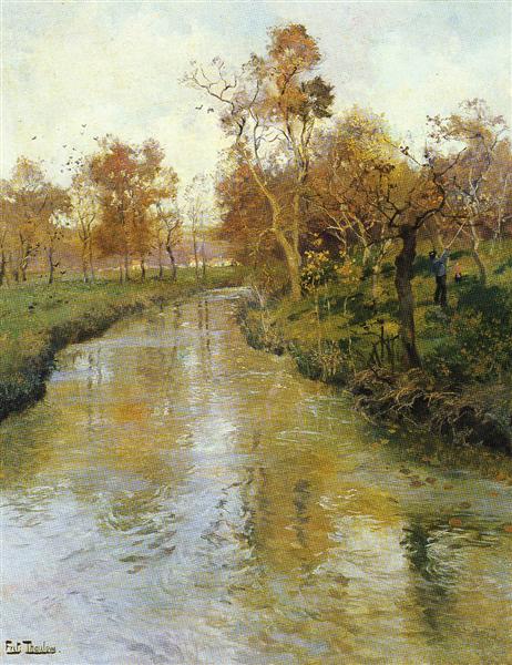 Autumn by Frits Thaulow Impressionism Art