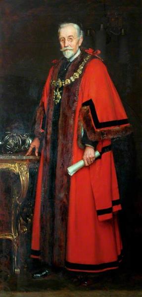 Alderman William Smith by William Logsdail Realism Art dated 1908