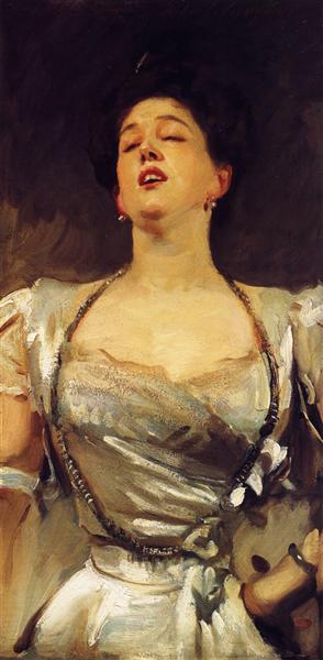 Mrs. George Batten (Mabel Veronica Hatch) by John Singer Sargent Realism Art dated 1897