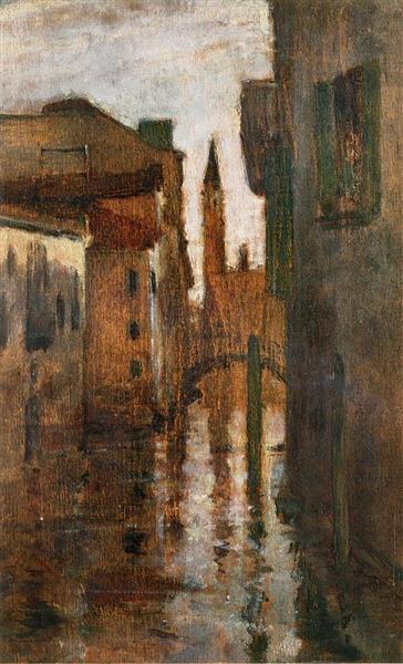 The Campanile, Late Afternoon by John Henry Twachtman Tonalism Art